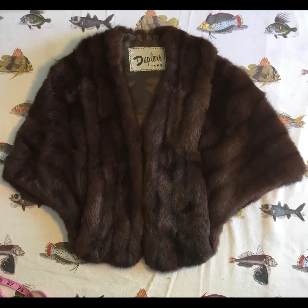 Vintage Mink Shrug by Duplers Furs